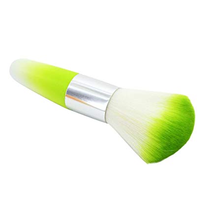 Lavany Makeup Brushes Set, Color Nail Art Dust Cleaner Brushes Tool For Acrylic UV Gel Powder Remover Kit (Green)