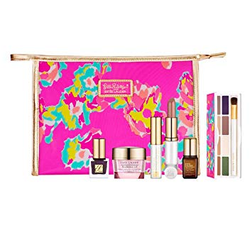 Estee Lauder Spring Makeup Skincare Value $165+ Gift Set 8 Shade Eyeshadow Palette Chic Color Clutch...