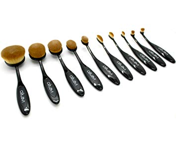 Celavi Oval Makeup Brush Professional Cosmetic Tools Kit for Face, Eyes, Lips Foundation, Creams,...