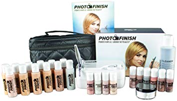 Photo Finish Professional Airbrush Cosmetic Makeup Deluxe System Kit Master Set/Fair to Tan Shades...