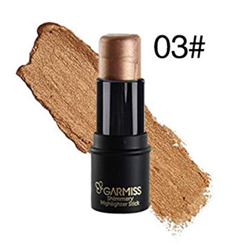 GARMISS Women Highlight Contour Stick Beauty Makeup Face Powder Cream Shimmer Concealer 4Colors...