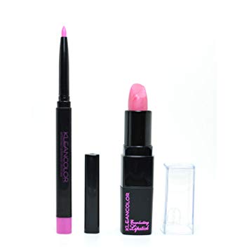 Kleancolor 1 Eye Lip Liner Barbie Pink + 1 Lipstick Barely Pink Combo + FREE EARRING