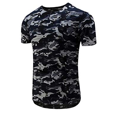 Men's Summer T-shirt , Orangeskycn New Style Men's Camouflage Short Sleeve Casual T-Shirt Blouse