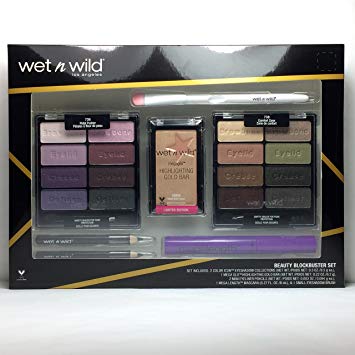 Wet n Wild Beauty Blockbuster Set Eyeshadow+Highlighting+Eyeliner+Mascara