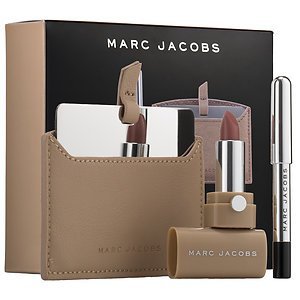 Marc Jacobs Beauty the Nude(ist) Set Lip Gel in Role Play ~ Gel Eye Crayon in Blacquer ~ Pochette ~ Mirror