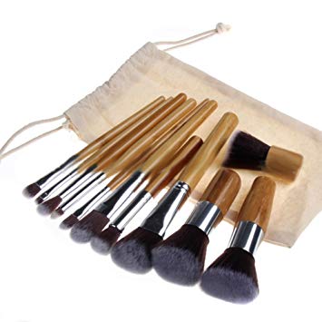 Nsstar Pro Foundation Makeup Tools Cosmetic Kabuki Brushes Cosmetic Powder Tool Kit Set Bamboo...