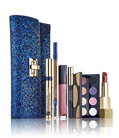 Estee Lauder All Out Glamour 2017 Gift Set 6 Full Size Mascara Lipstick Lipgloss Eyeshadow