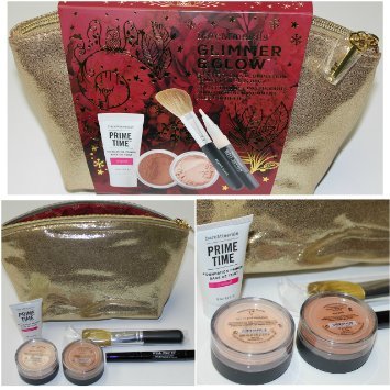 bareMinerals Glimmer & Glow: 5 Piece Radiant Complexion Collection + Bag