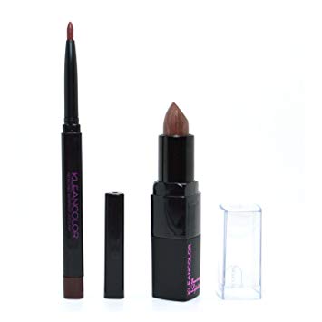 Kleancolor 1 Eye Lip Liner Mocha + 1 Lipstick Hazelnut Makeup Combo + FREE EARRING