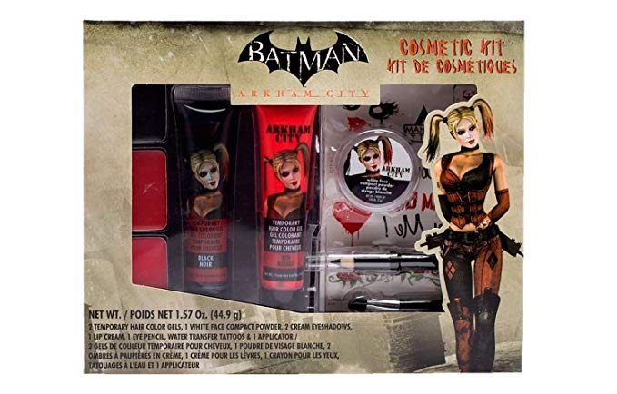 BATMAN Arkham City Harley Quinn Costume Makeup Cosmetic Kit